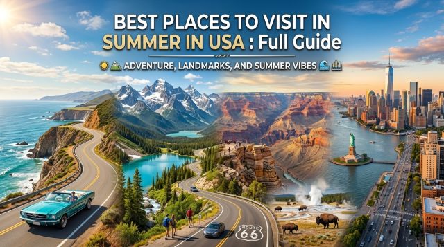 Best Places to Visit in Summer in USA Full Guide Best Places to Visit in Summer in USA : Full Guide