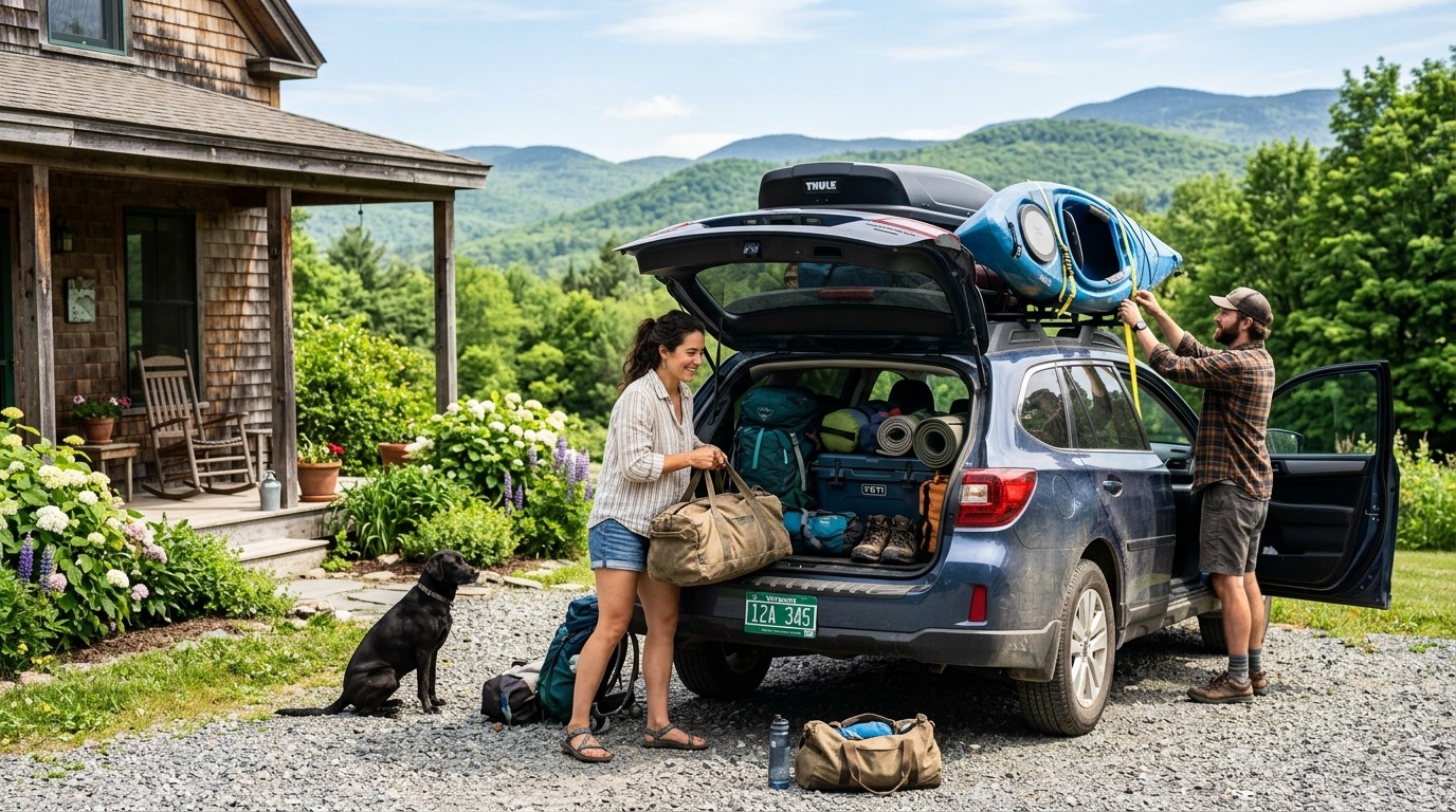 Packing the car and preparing well