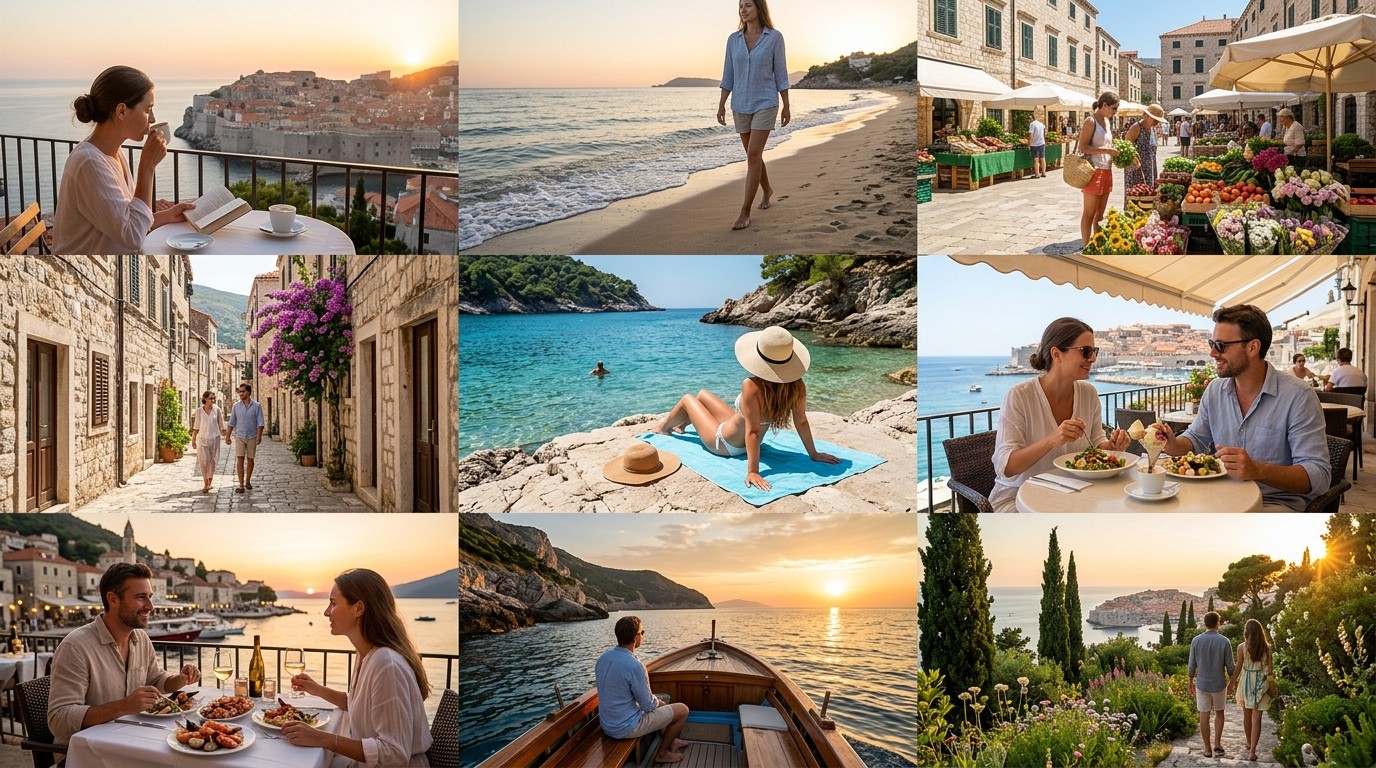 Sample three-day rhythm for a relaxed visit