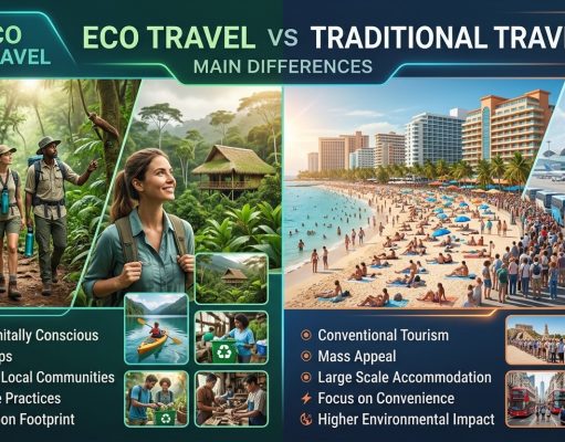 Eco Travel vs Traditional Travel : Main Differences Eco Travel vs Traditional Travel : Main Differences