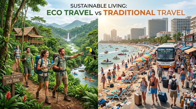 Sustainable Living Eco Travel vs Traditional Travel Sustainable Living : Eco Travel vs Traditional Travel