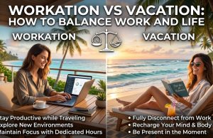 Workation vs Vacation : How to Balance Work And Life Workation vs Vacation : How to Balance Work And Life
